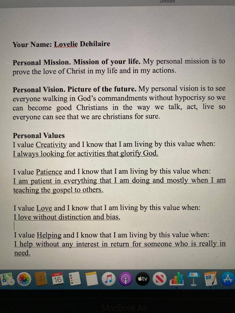 Haiti_LeadsLikeJesusCelebration_Level1_LovelieDehilarie_MissionVisionValueStatement_June_2023