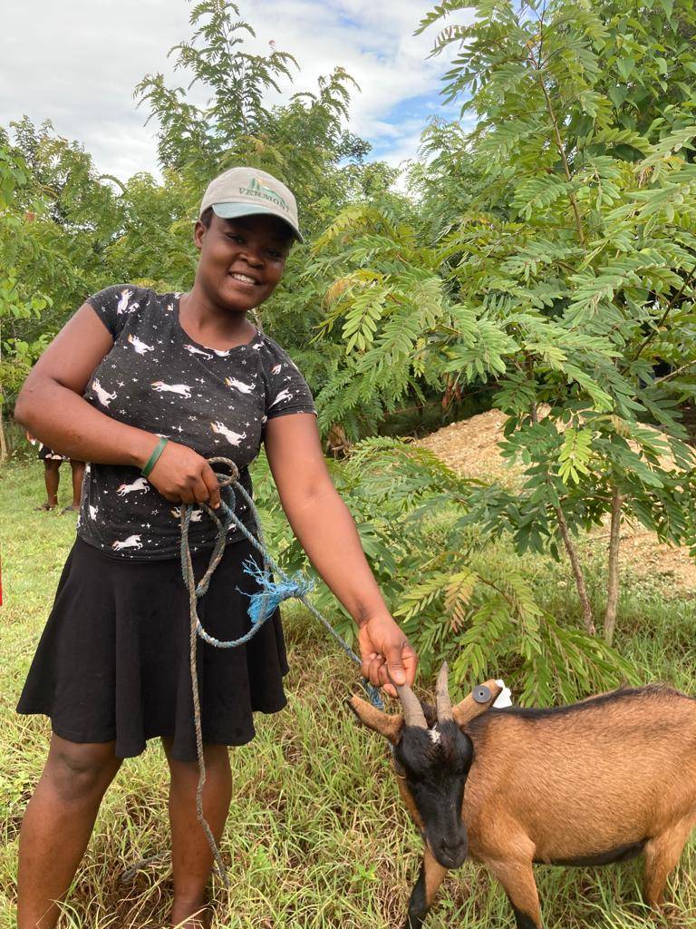 Haiti_Ag_PMJ_MomwithGoat_August_2023